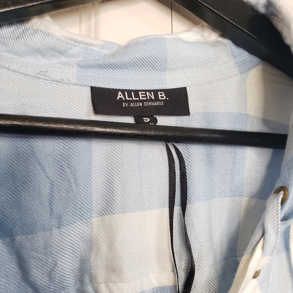 Allen b Allen Schwartz plaid tunic long sleeve - Picture 5 of 5